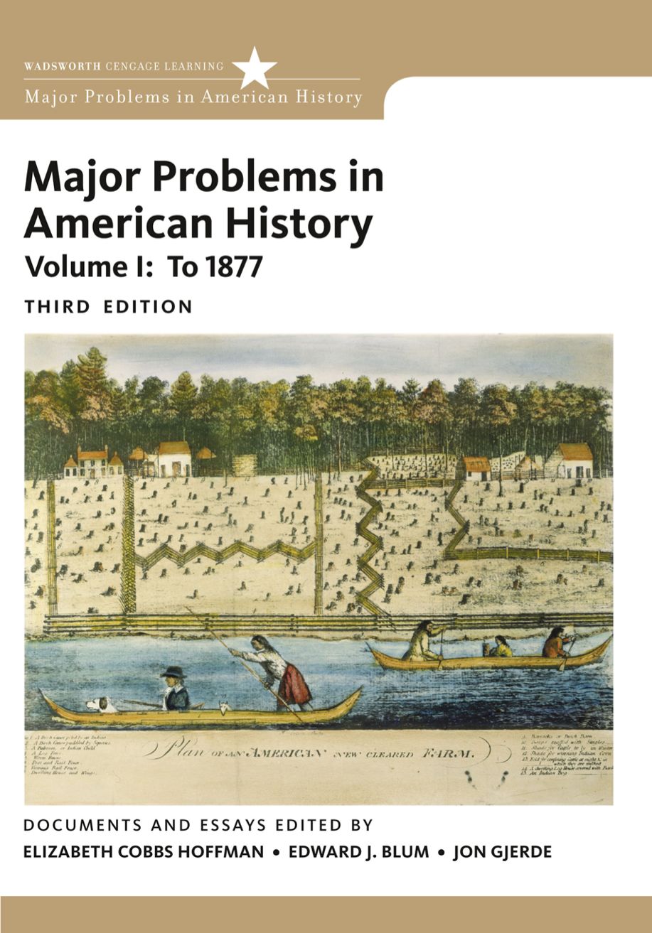 Major Problems in American History, Volume I eBook