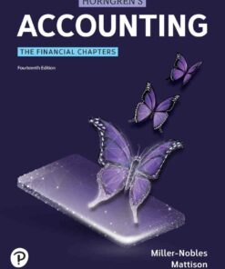 Horngren's Accounting: The Financial Chapters, 14th Edition