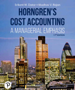 Horngren's Cost Accounting, 17th Edition