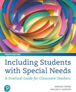 Including Students with Special Needs: A Practical Guide for Classroom Teachers, 8th Edition