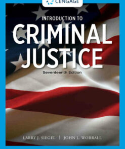 Introduction to Criminal Justice, 17th Edition