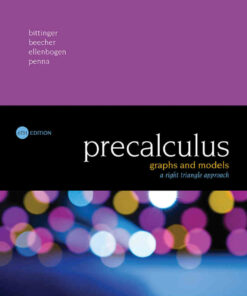 Precalculus: Graphs and Models, A Right Triangle Approach, 6th Edition