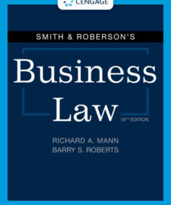 Smith & Roberson's Business Law, 18th Edition